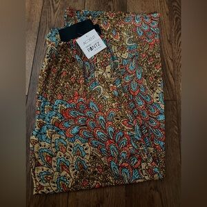 Women's Wide Leg Flowy Pants - Multicolor